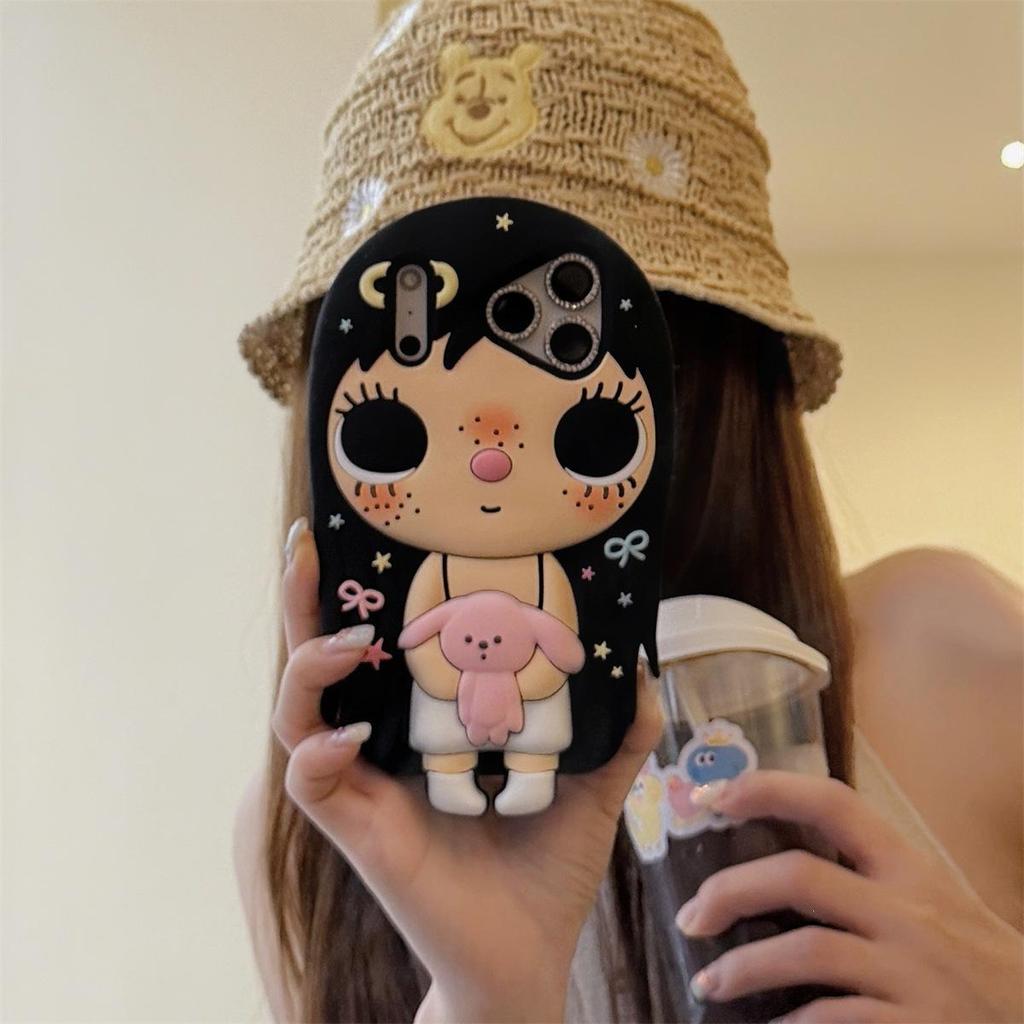 3D Cartoon Jade Anti-Fall Case for iPhone 14/13/12/11/Pro Max