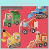 Wooden Childrens Educational Puzzle With Cartoon Vehicles For Early Learning And Cognitive Development