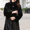 Imitation Mink Coat Women's Long Imitation Fur Coat Velvet Imitation Mink Hair Imitation Fur Women's Stand-up Collar