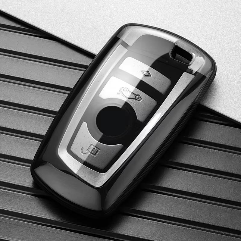 

Transparent Black Tpu For Bmw F30 F20 F10 F18 F22 F01 X3 X4 F06 F02 M3 M5 Remote Car Key Case Cover Holder Protector Accessories