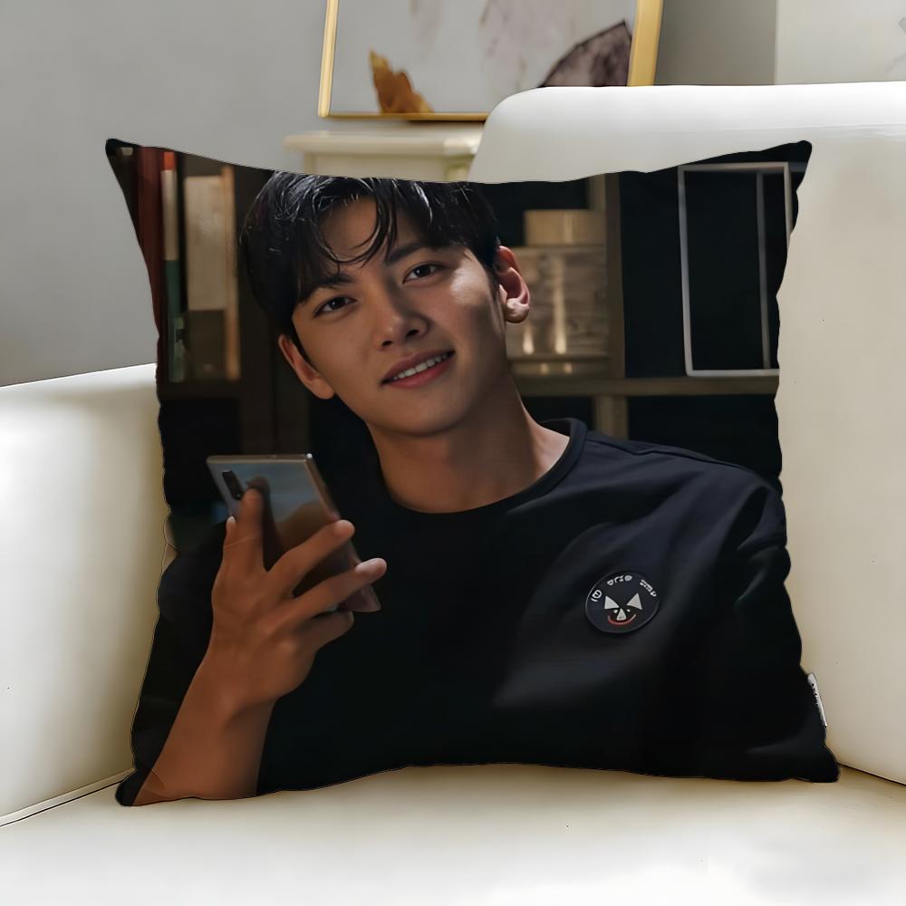 popular actor Ji Chang Wook Cushion Cover Soft & Easy-Wash Pillow Case – Versatile for Couch, Bed, Travel and Office