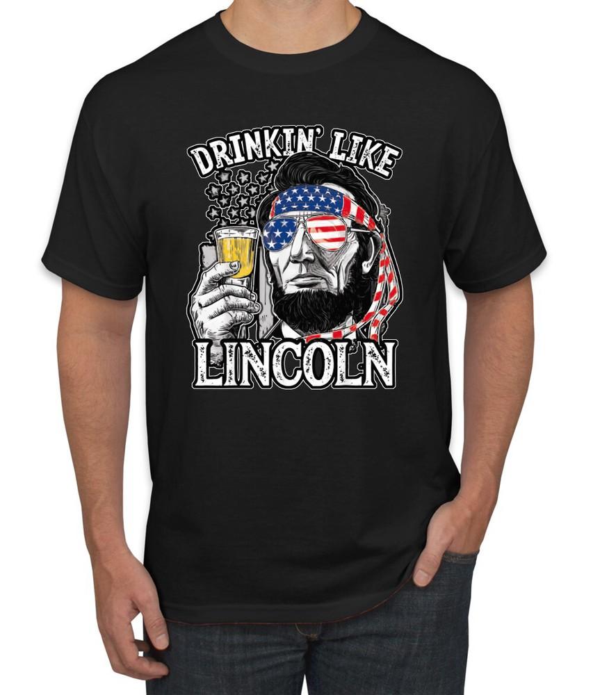 Drinkin  Like Lincoln Drinking Men T-Shirt Unisex T-Shirt XL