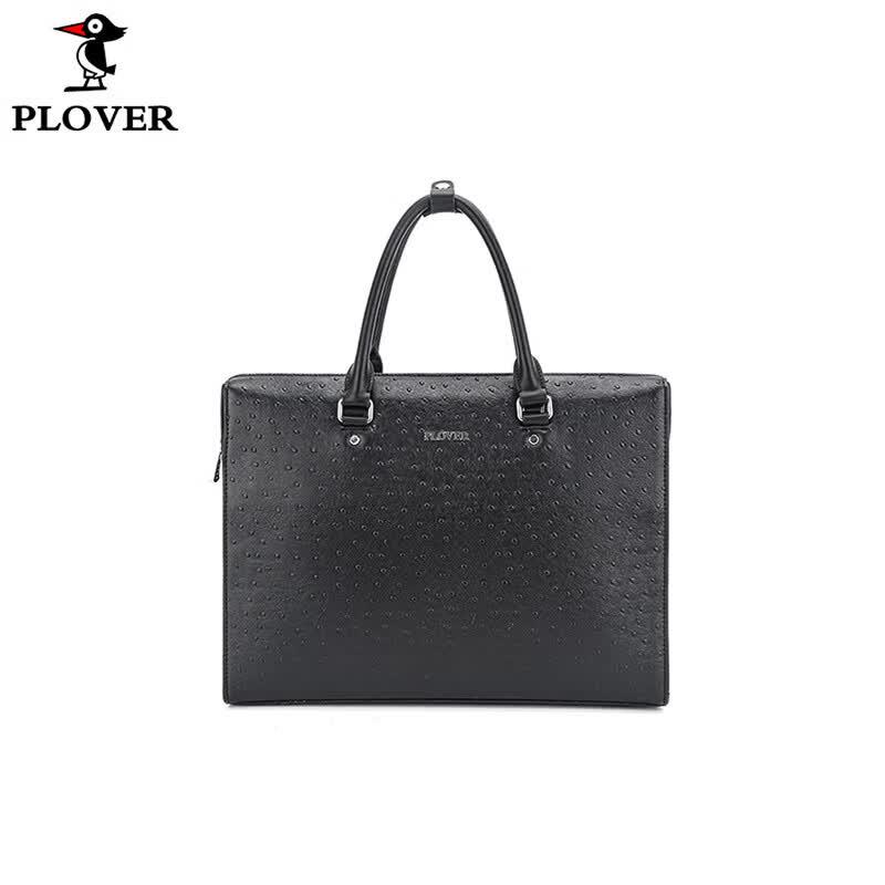 PLOVER Men s Leather Business Briefcase