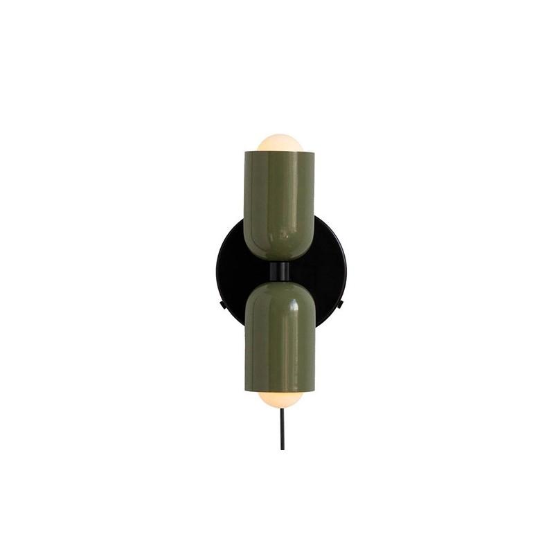 Retro Iron Wall Light With Dual Heads For Home Interior And Bedroom Use