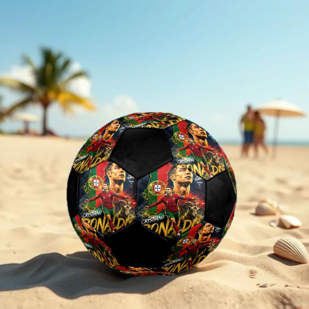 1pc Cristiano Ronaldo Soccer Ball Size 5 Indoor Soccer Ball Fashion Colorful Backyard Game - Great For Sports Fans Gift HE20