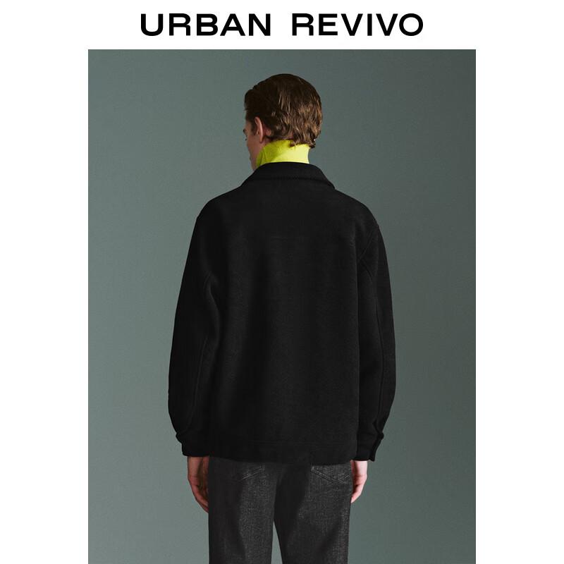 UR Men's Textured Lapel Casual Jacket