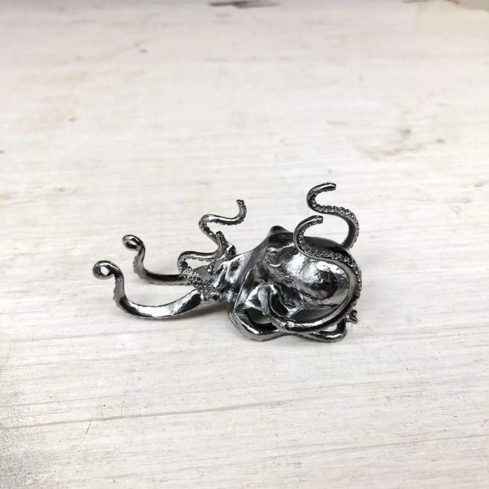 Multi-functional Octopus Mobile Phone Holder DIY Crafts Zinc Zinc Alloy Octopus Model  Car Decoration