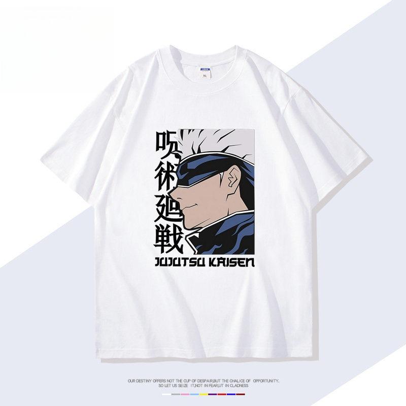 Jujutsu Kaisen Anime Satoru Gojo Printed Tshirt Unisexs and Womens Tshirt Unisexs Top Sports Tshirt Unisexs Tshirt Summer Tee