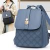 Backpack Women's New Korean Version of Simple and Fashionable Women's Backpack Commuting Versatile Large-capacity Shoulder Leisure Bag