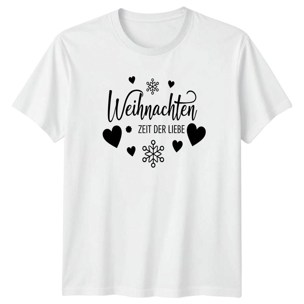 Weihnachten Zeit Der Liebe TShirt GerUnisex Christmas Gift For Him And Her S