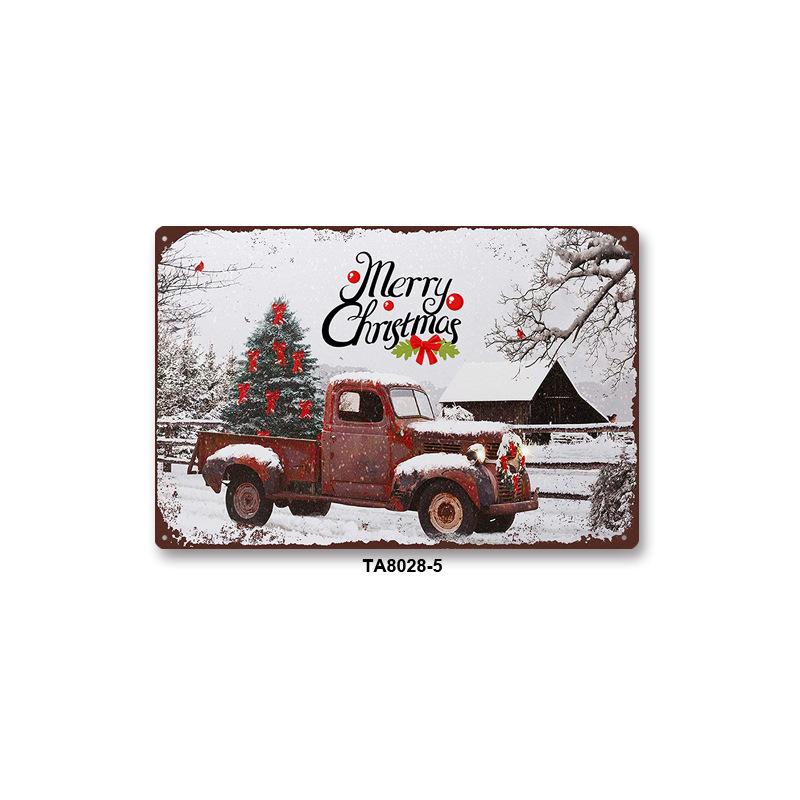 

Christmas Cardinal Tin Sign - 12x8 Inch Metal Wall Decor for Farmhouse, Indoor Outdoor Christmas Tree Holiday Decor 20x30cm