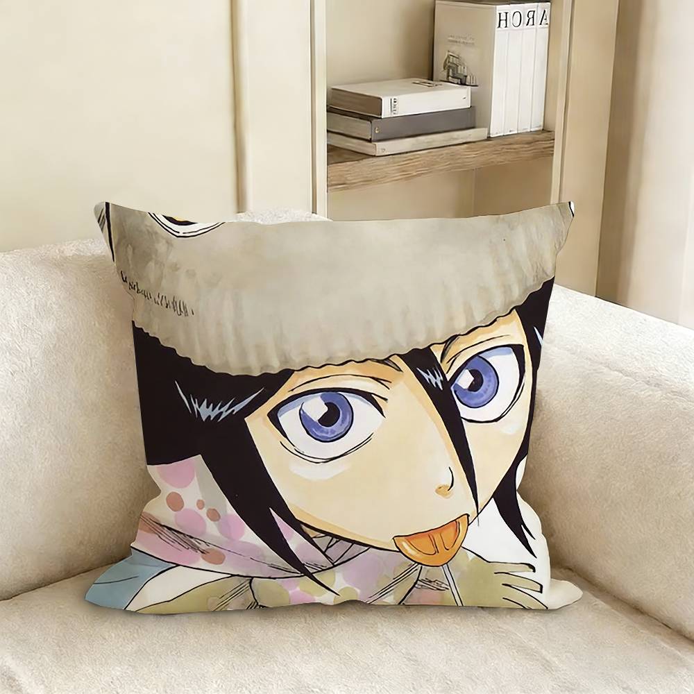 KKurosaki IIchigo BBleach RRukia Pillow Cover Sofa Cushion Cover Home Room Decoration Children Gift