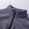 Herren Pullover Jacke mit Stehkragen, Warmes Outdoor Halb-Reißverschluss Sweatshirt für Herbst und Winter