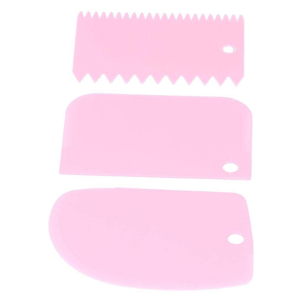 3PCS Set Cake Cream Scraper Dough Pasty Cutters Scraper Kitchen Tool DIY Baking Tool