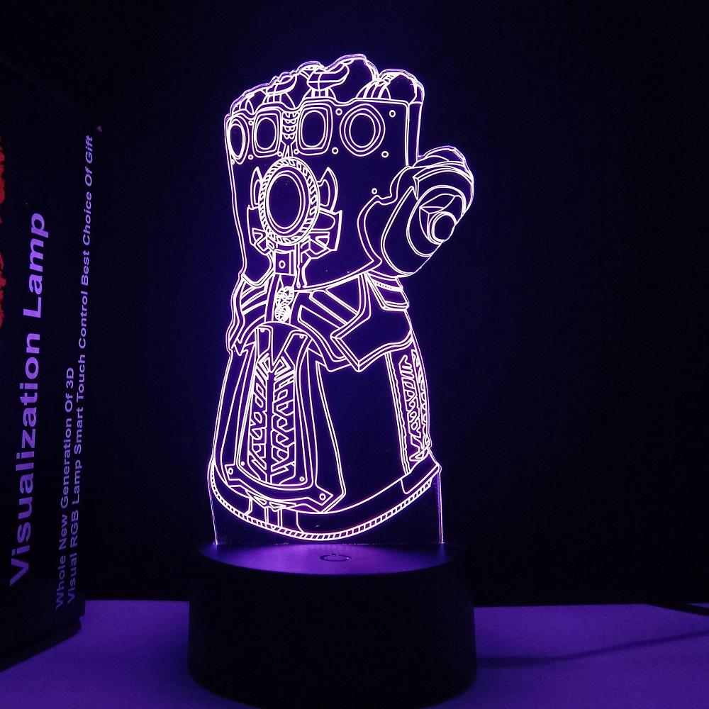 Spiderman 3D Acrylic Night Light Usb Stereo Led Desk Lamp Phantom Light Surprise Birthday Gift Led Light Using Usb And Battery