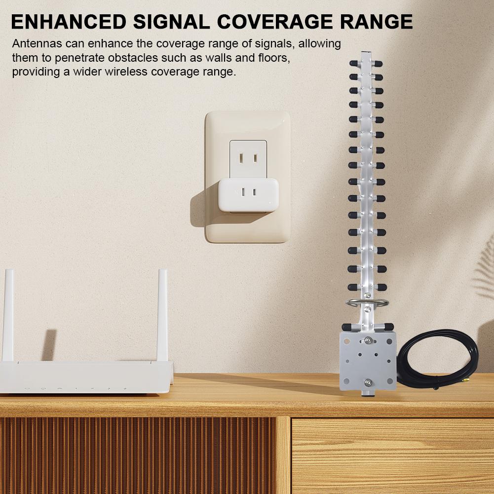 WiFi Antenna 2.4Ghz (25Dbi) Wireless Antenna Directional Booster With RP-SMA Connector For Wireless Network Router