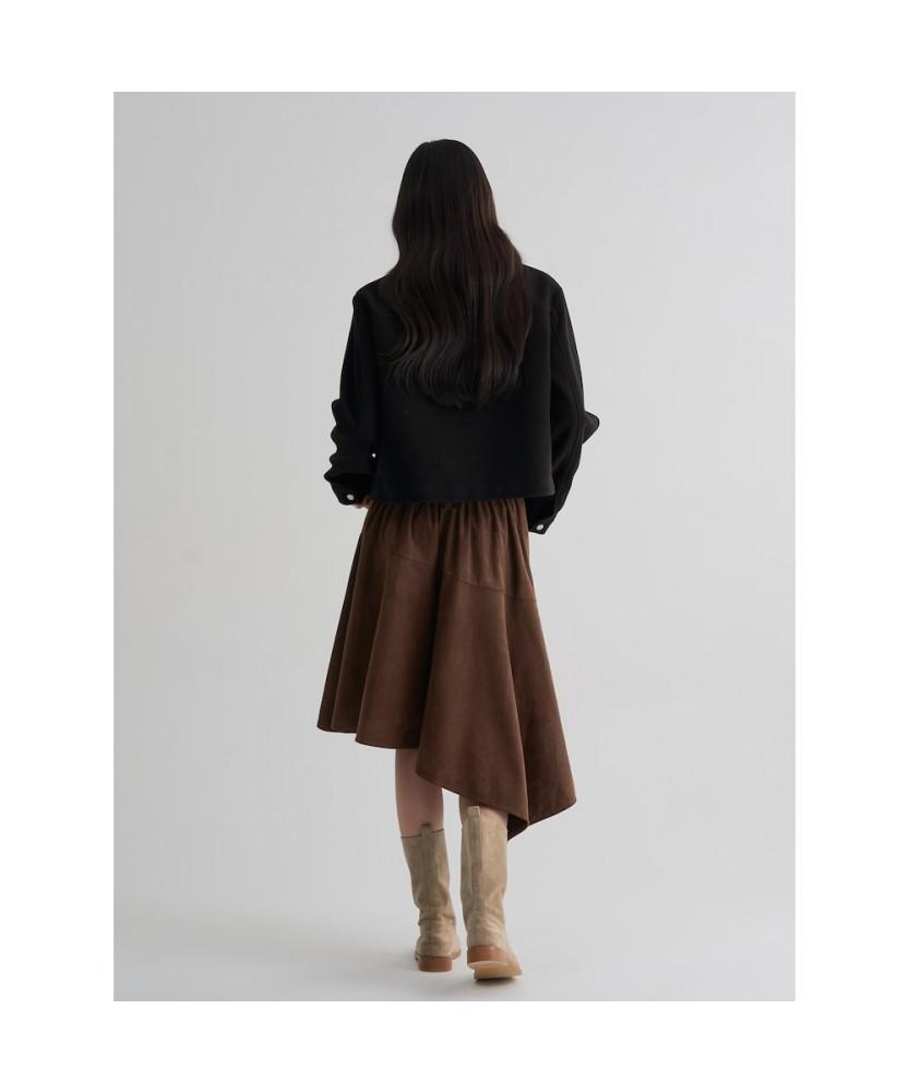 8SECONDS Suede Belted Skirt Brown