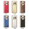 Luxuriöse Goldseiden-Textur Veganes Lederhülle Für Huawei Mate X3 X5 Mit Klarer Hartglas-Displayschutzfolie Galvanisierte Abdeckung