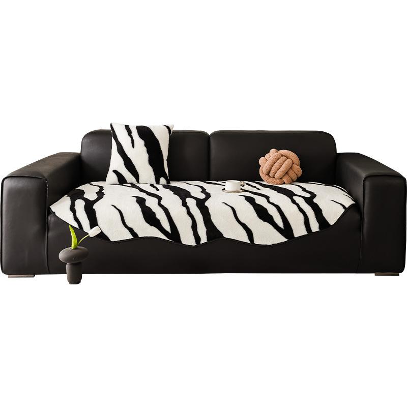 Xiaohongshu Soft Rabbit Velvet Special-Shaped Sofa Cushion Autumn And Winter Plush Non-Slip Seat Cushion High-End Sofa Cover