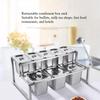 Stainless Steel Gastronorm Pan Rack Commercial Base Jam Seasoning Bowl Stand for Hotel Restaurant Kitchen KFS-0202