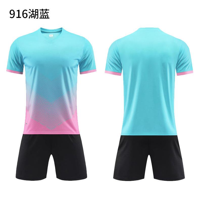 Football Jersey Sports Suit Printed Table Tennis Jersey Men'S Adult Game Training Jersey Children'S Short-Sleeved Jersey Set
