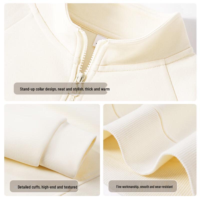 Baleno Women's Zipper Stand-Collar Sweatshirt Jacket