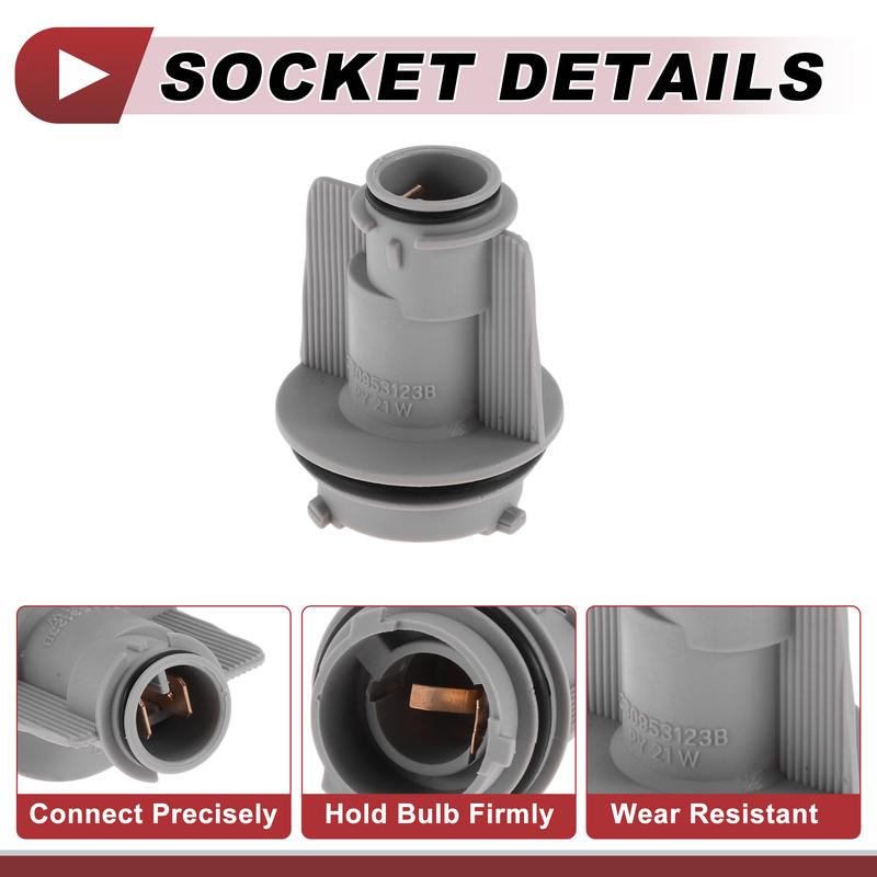 X Autohaux Front Turn Signal Light Socket Wiring for Volkswagen for Santana No.3B0953123B