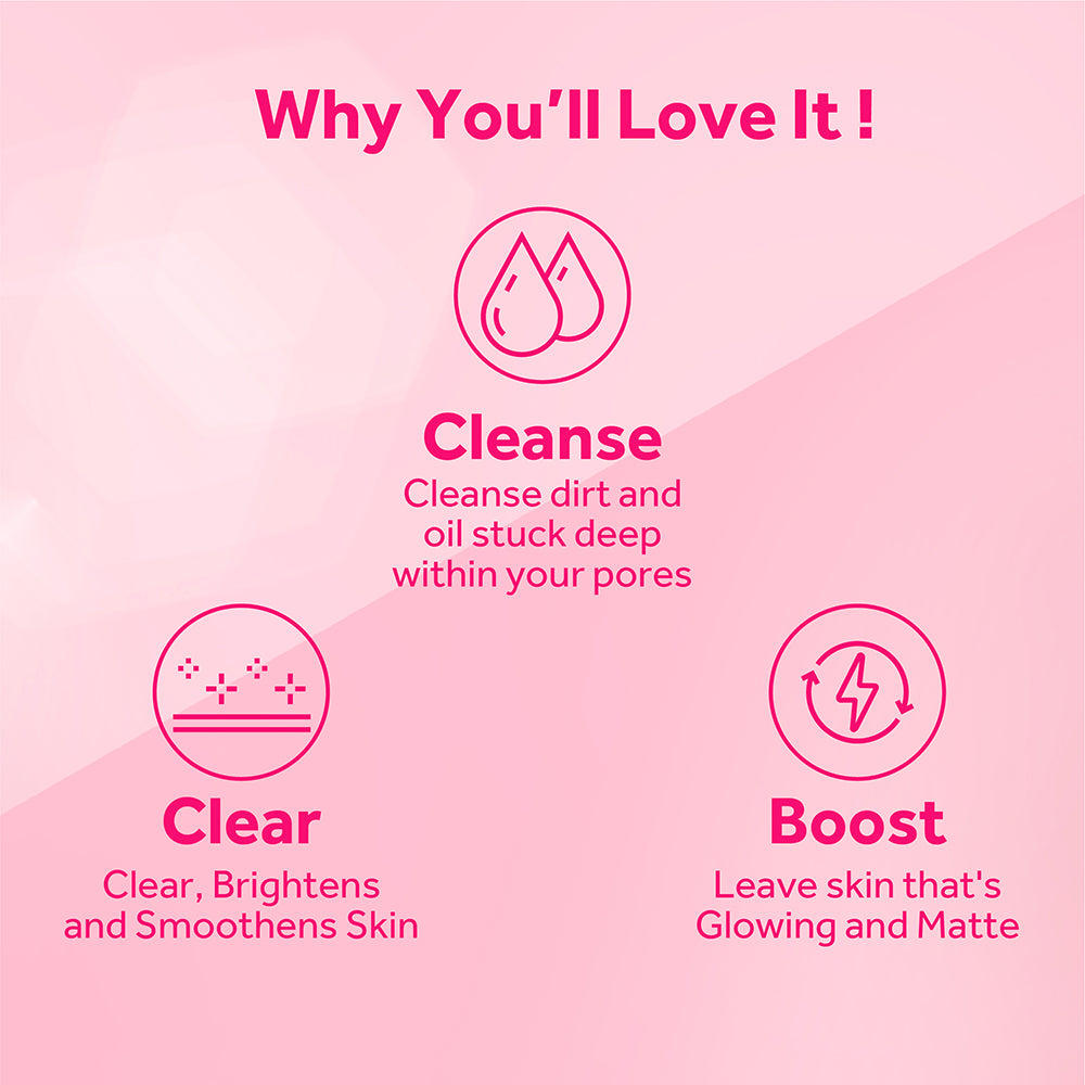 POND'S Bright Beauty Clay Face Wash 90g For Oily Skin With Vitamin B3 And Manicouagan Clay For Instant Glow And Deep Cleanse