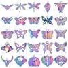 Fashion Rainbow Color Stainless Steel Butterfly Charms For Jewelry Making Supplies Animal Pendant Charm Bee Wolf Insect Findings