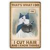 Good Haircut Metal Tin Signs Plaque Wall Decoration Vintage Art Posters Iron Painting for Man Cave Home Cafe Garden Club Bar