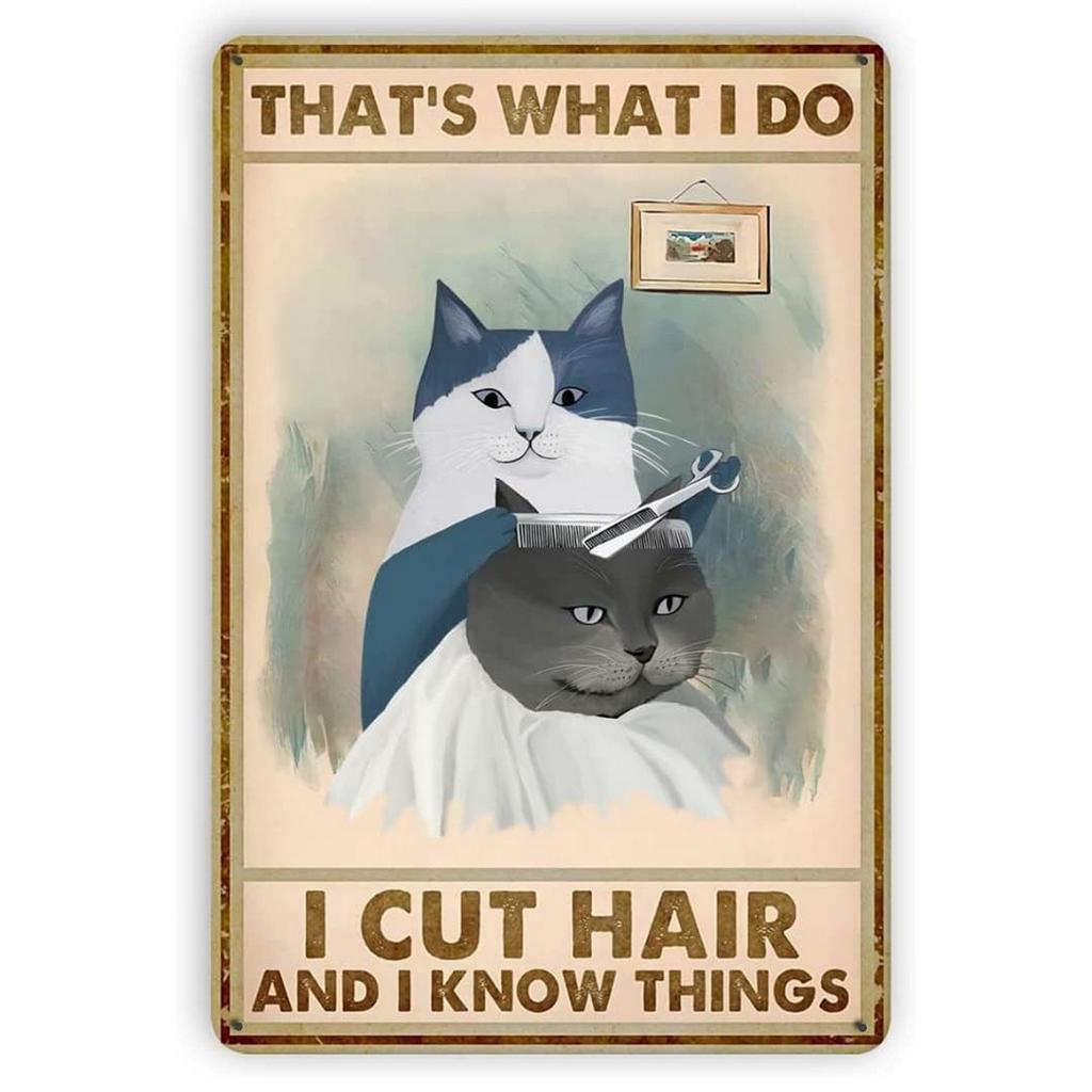 Good Haircut Metal Tin Signs Plaque Wall Decoration Vintage Art Posters Iron Painting for Man Cave Home Cafe Garden Club Bar