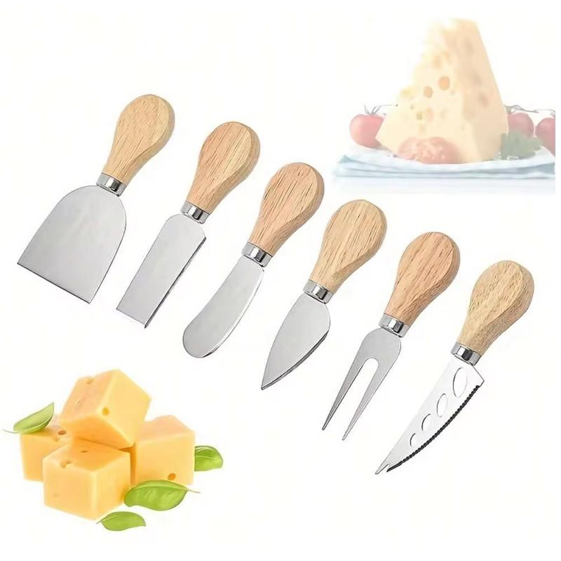 Edelstahl Käsemesser Enthält Schneider Messer Gabeln Streicher zum Servieren Backen Buttermesser Spatel Schmale Hobel Messer