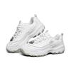 Skechers DLites SR Mesh Synthetic Leather Retro Durable Breathable Low-Top Casual Shoes Women sneakers White 76605-WHT