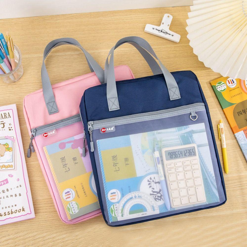 Oxford cloth File Bag Multifunctional Document Bag New Data Storage Bag  School Office Supplies