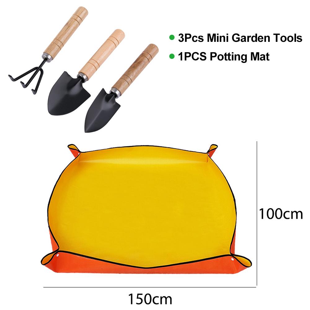 Indoor Garden Tool Waterproof Indoor Succulent Potting Mat PE Gardening Mat Portable for Plant Transplanting and Dirt Control