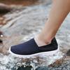 Summer Men Sneakers Black Braid Beach Sports Shoes Casual Slip On Flats