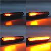 2Pcs/1pc Universal Flowing Motorcycle Motorbike 12 LED Turn Signal Indicator Light Amber