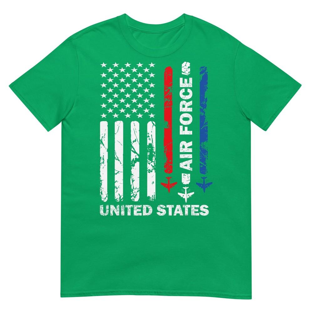 United States Air Force American Vintage Usa Flag Patriotic Tshirt
