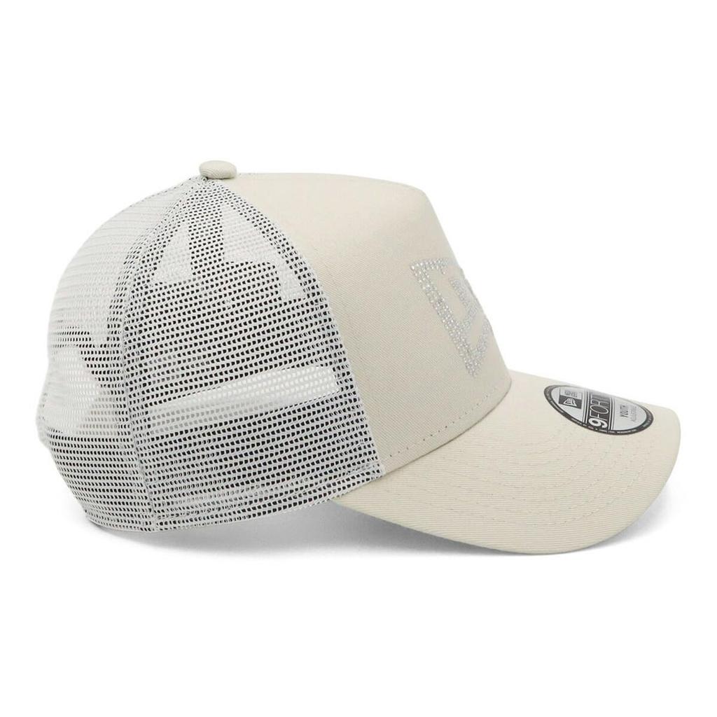 [New Era] New Era Kids Mesh Cap Youth 9FORTY A-Frame Trucker 14666047 NER33K1806 Ivory Rhinestone Flag Logo ONSPOTZ Exclusive Girls Kids Hat 9FORTY