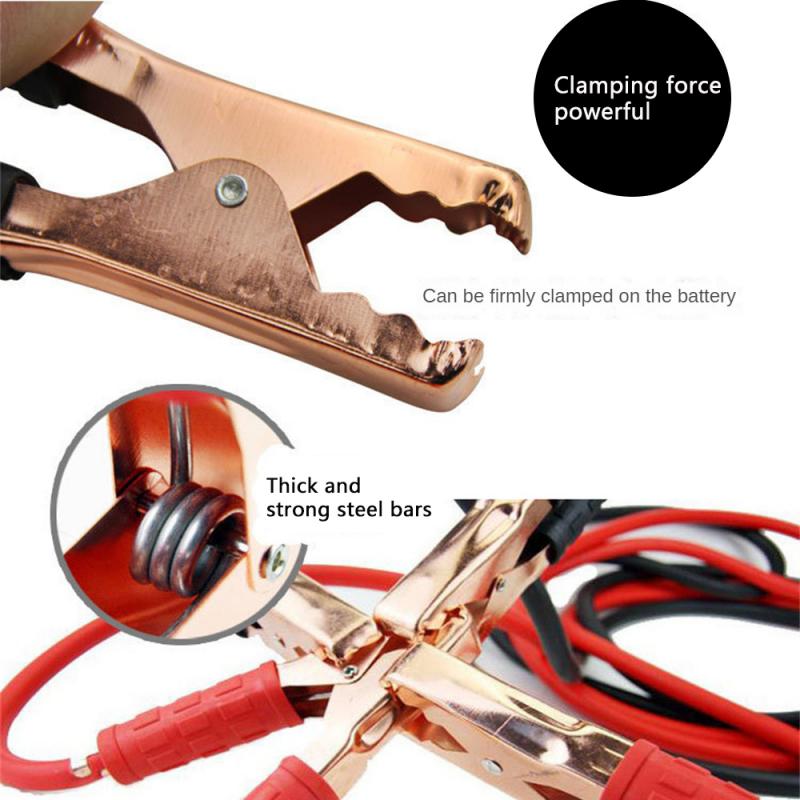 Cablu amplificator de încărcare a mașinii 500A Clemă aligator Cablu jumper baterie Accesorii de urgență pentru mașină Piese auto