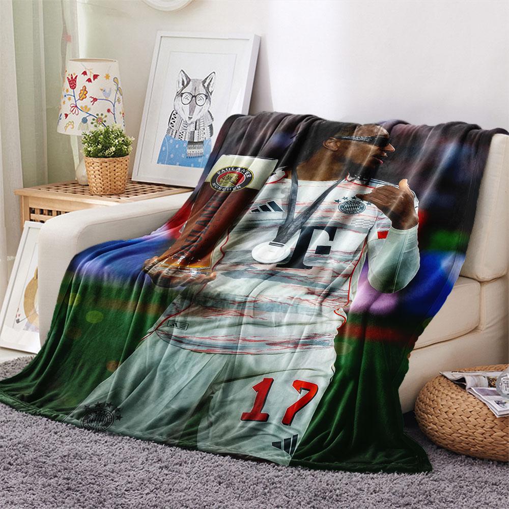 Michael Olise Printed Flannel Blanket, Soft Throw for Bedroom Sofa, Washable,soccer Fan Merchandise, Great Gift.