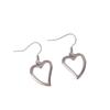 European Style Heart Hollow Ear Hook for Women - Fashionable, Versatile, Simple Peach Heart Earrings