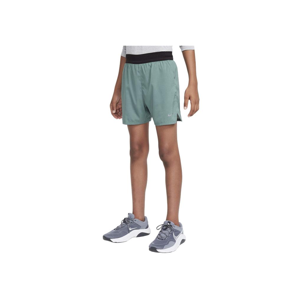 Nike Dri-Fit Quick-Drying Comfortable Elastic Shorts Kids Shorts Vintage-Green FJ6818-361