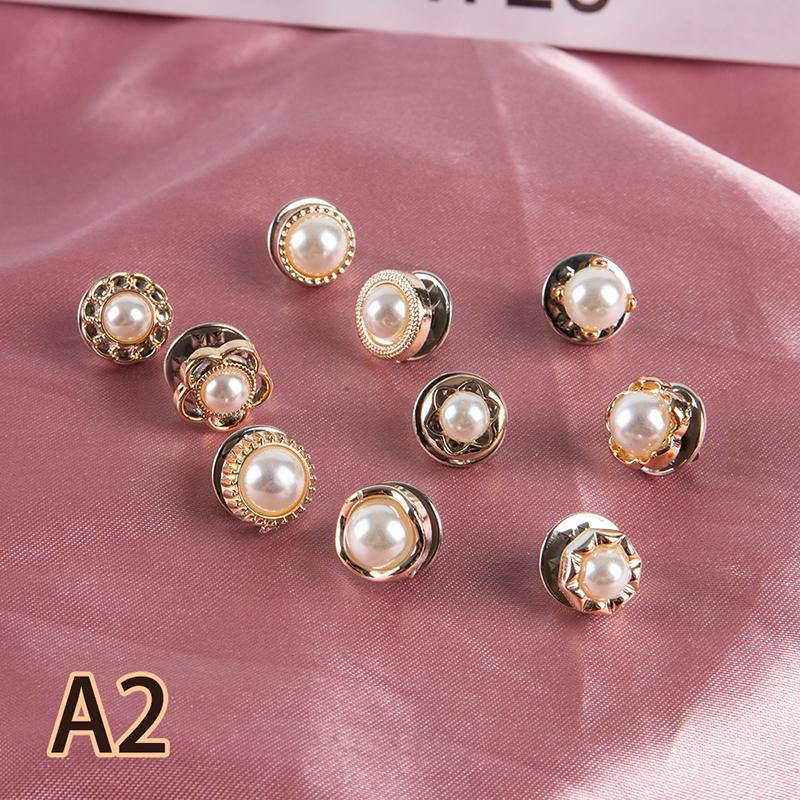 

Набір брошок-гудзиків 10 шт. Перлова шпилька Аксесуари для одягу as the picture