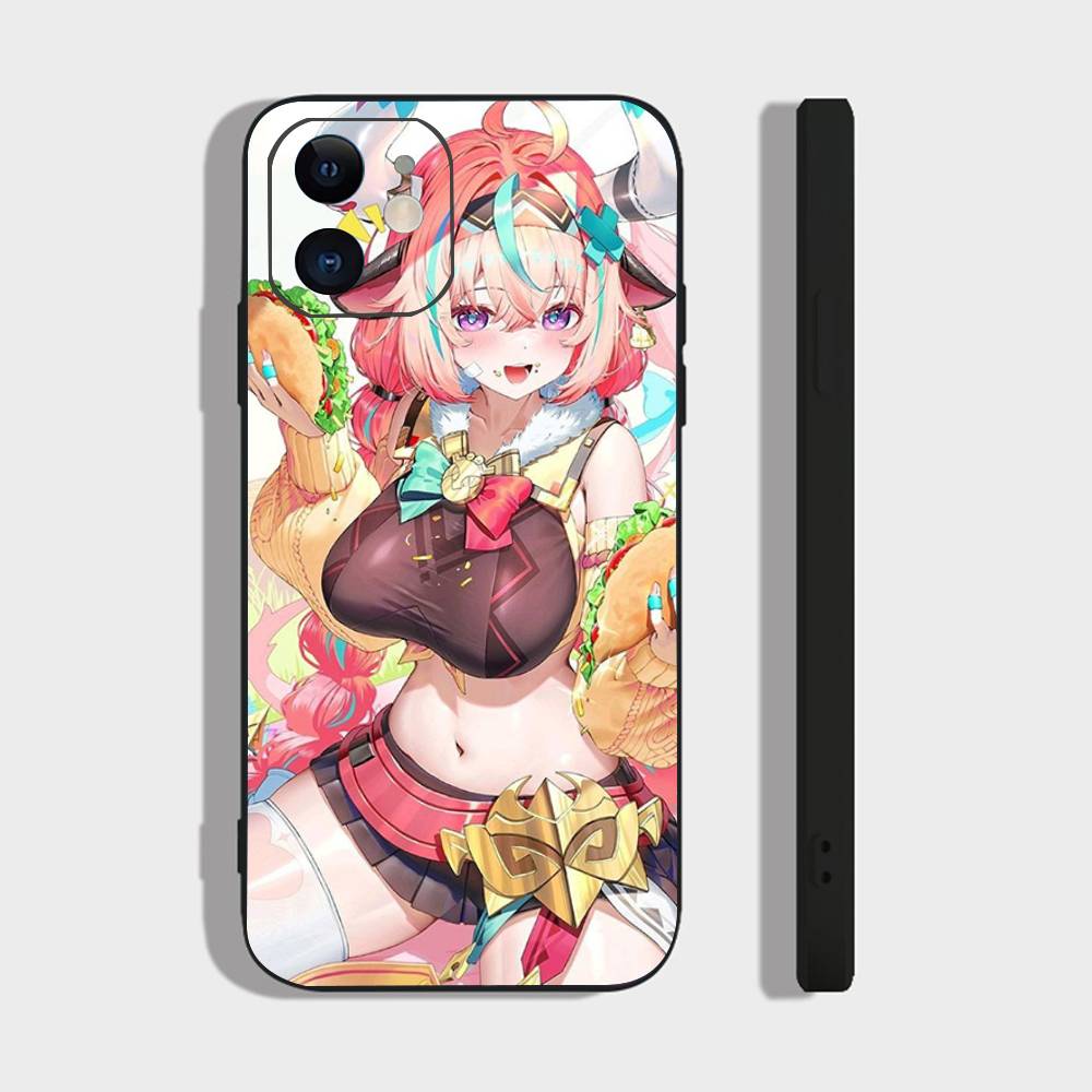 Varesa Anime Game Genshin Impact Phone Case For IPhone 17 Air 16 15 14 13 Pro Max 11 12 Black Silicone Cover