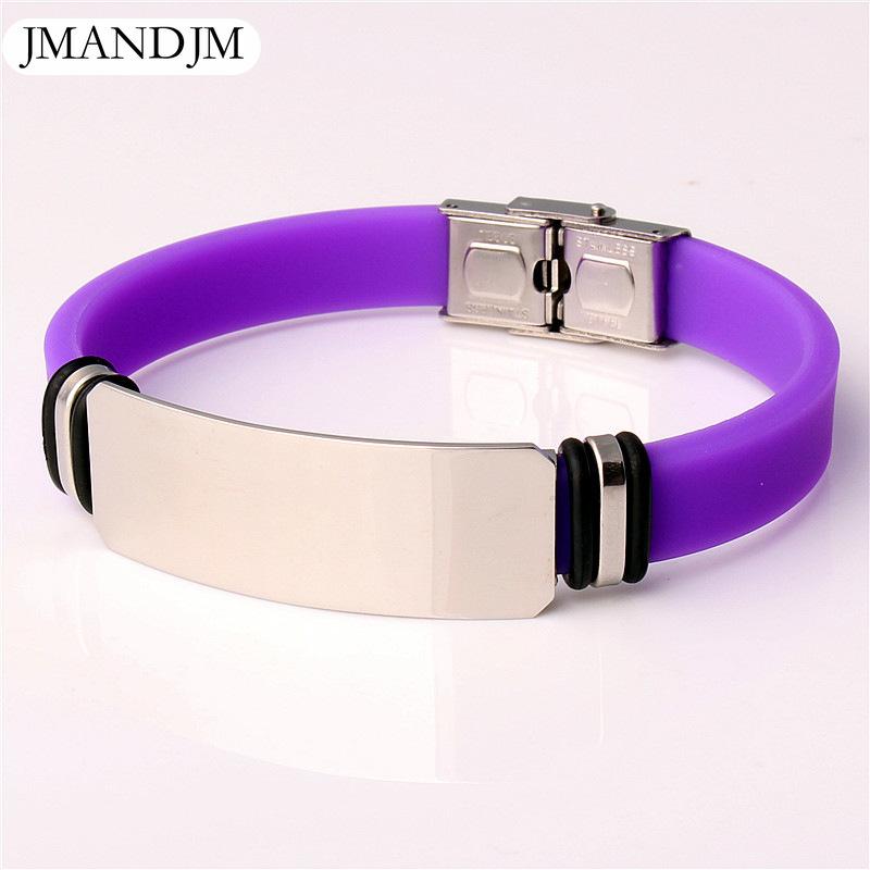 Personalisierte Armbänder für Männer und Frauen, Basketball-Sportarmbänder aus Silikon, Schmuck aus Edelstahl