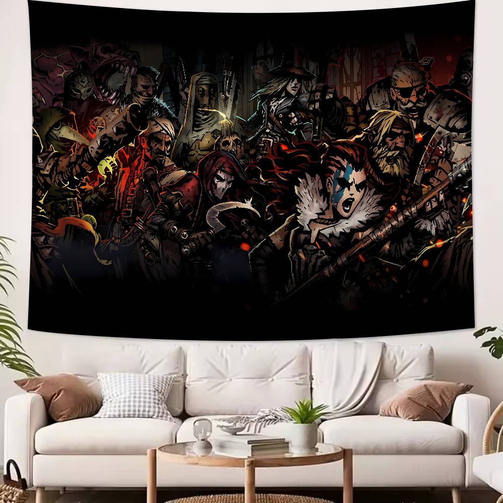 Large Cool Darkest Dungeon Video Gaming Popular Room Decoration Wall Tapestry Art Room Home Decor Wall Art Decor