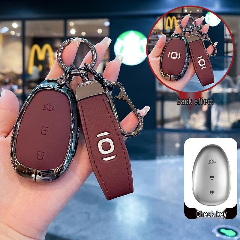 Compatible Key Cover for Changan Qiyuan Q05 - 24 Models, Includes A05/A06/A07, Metal Shell 125MAX Remote Control Key Shell.