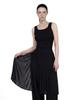 Myuleus Half Cover Chiffon Wrap Skirt [Black]