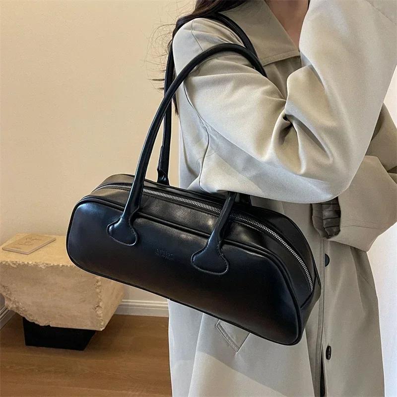 PU Shoulder Bags Baguette for Women  Simple and Versatile Luxury Handbag Sense  Popular Fashion  High Quality